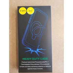 Heavy Duty  iP 16 Pro Phone Case Gray 360 Protection NEW